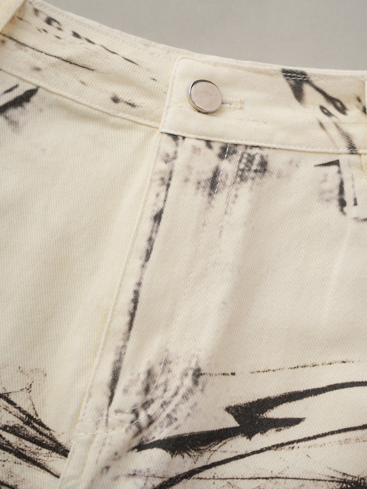 Pop Culture Collage Pants - Vanilla Dream