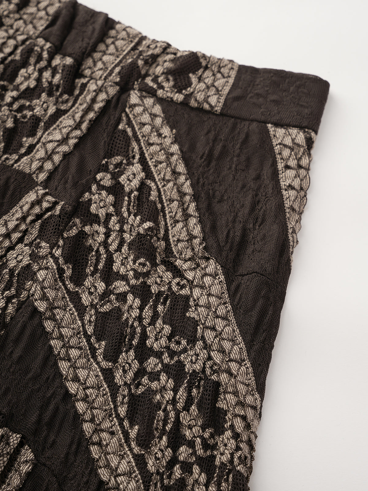 Twilight Whispers Skirt - Black Beige