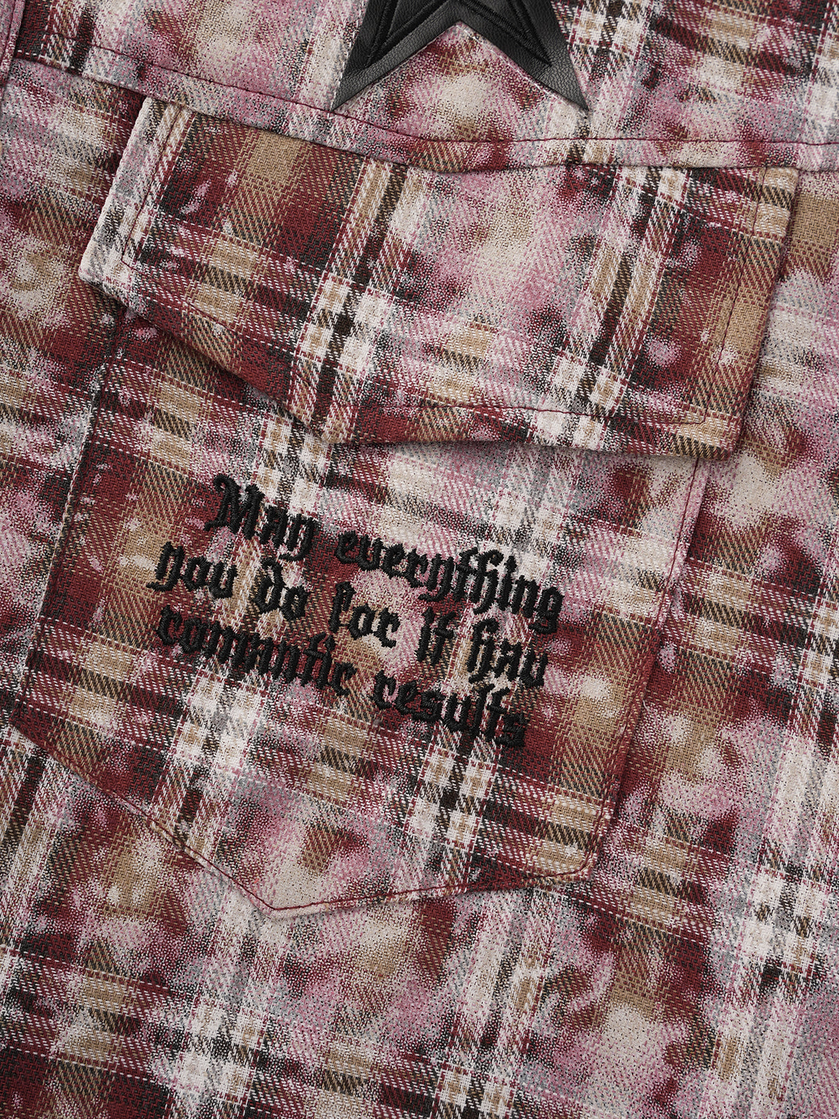 Star Clash Shirt - Crimson Plaid