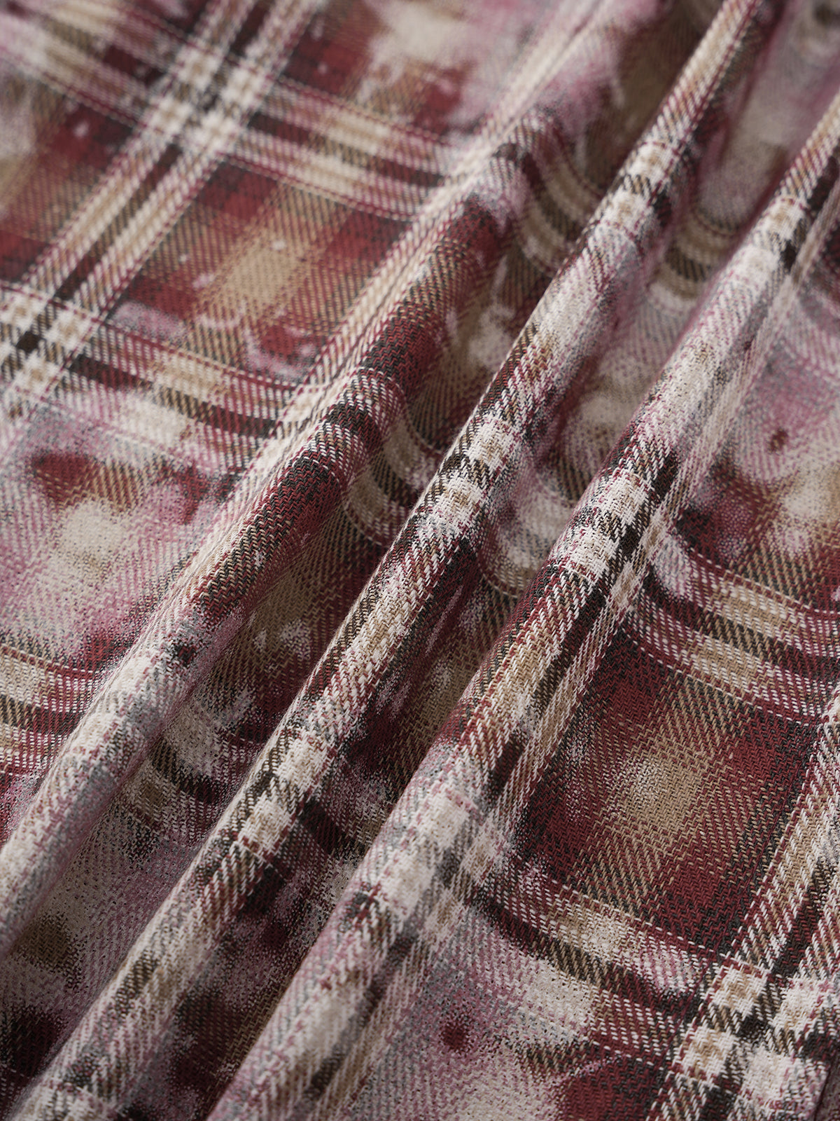 Star Clash Shirt - Crimson Plaid