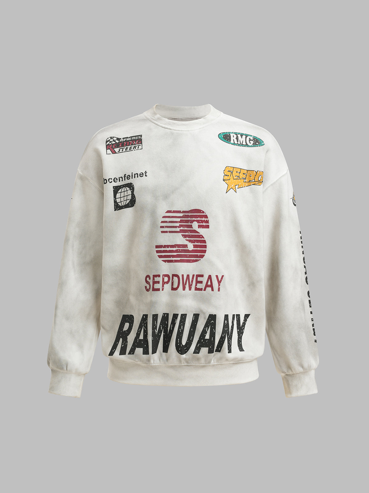 F1 Rush Sweatshirt – Smog White