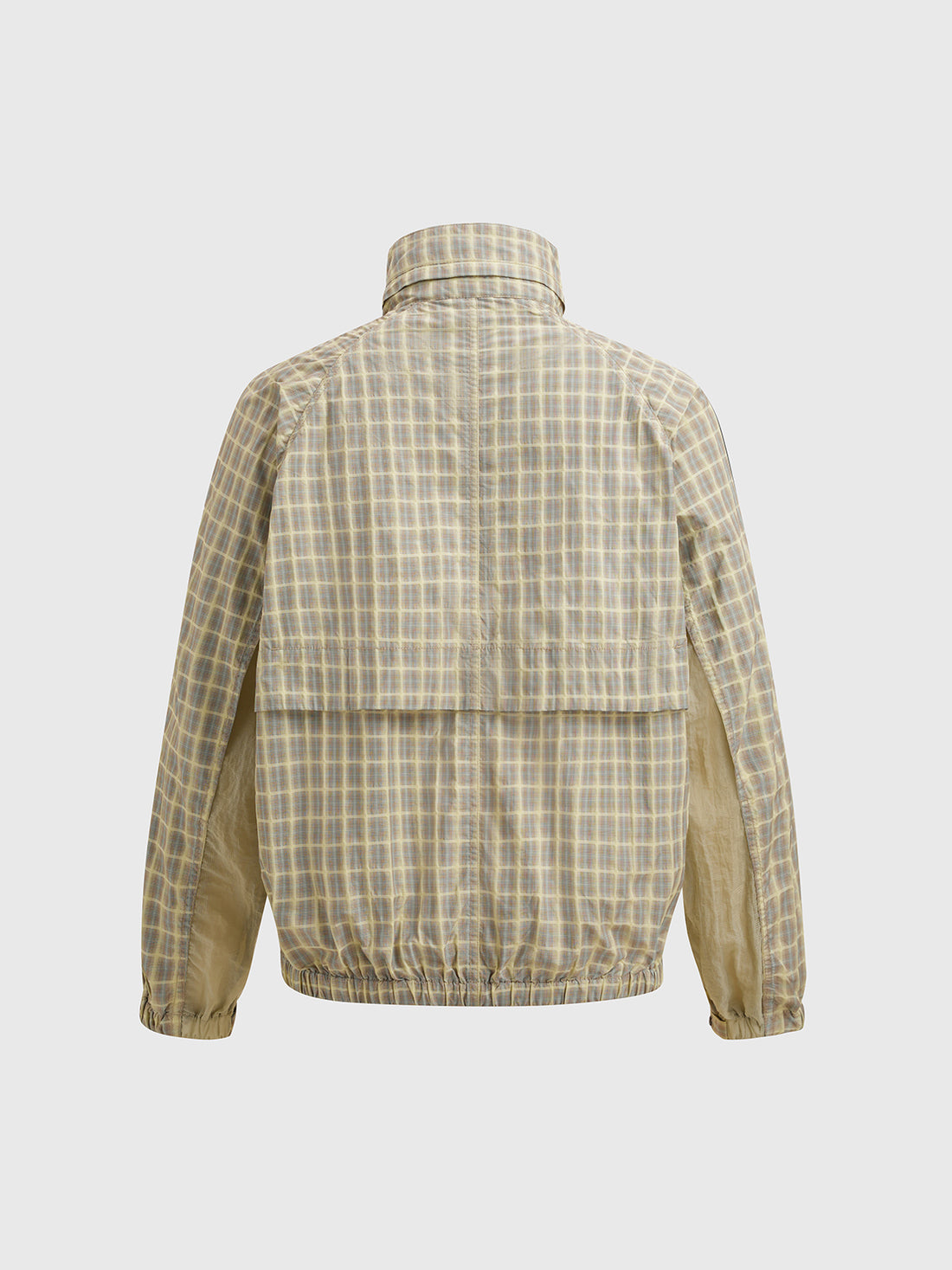 Grid Rush Windbreaker – Lime Beige