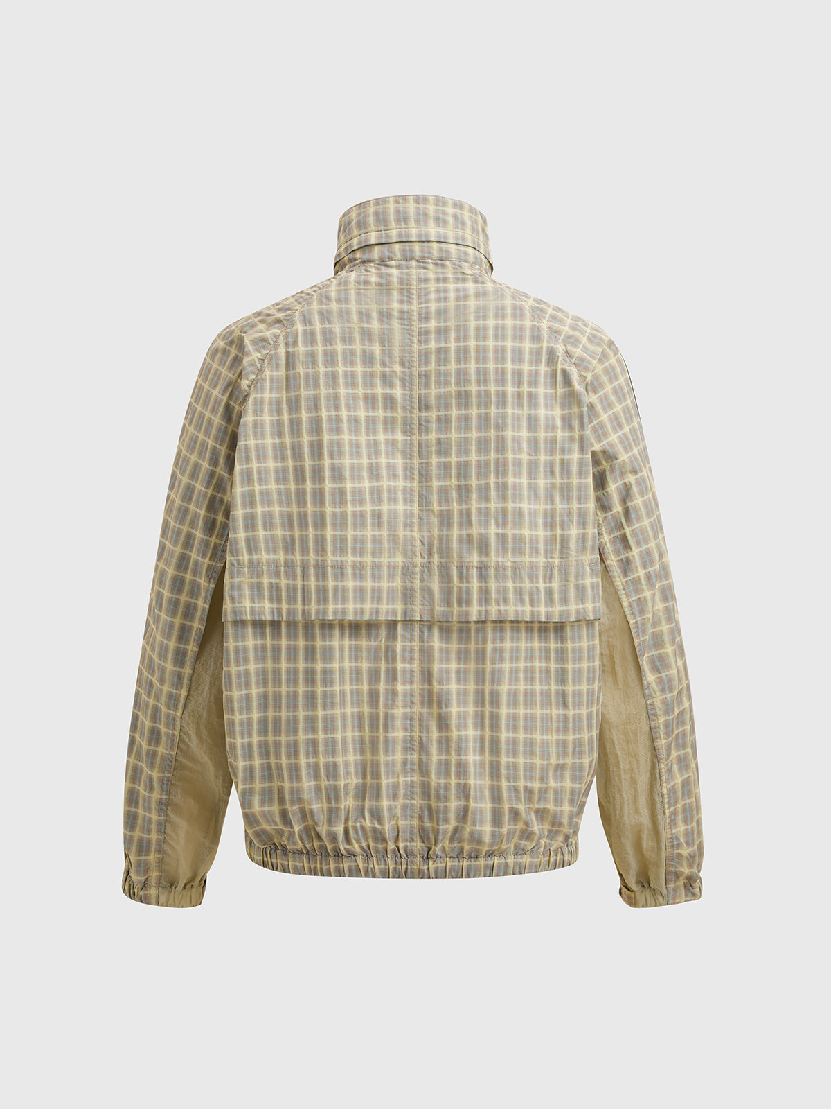 Grid Rush Windbreaker – Lime Beige