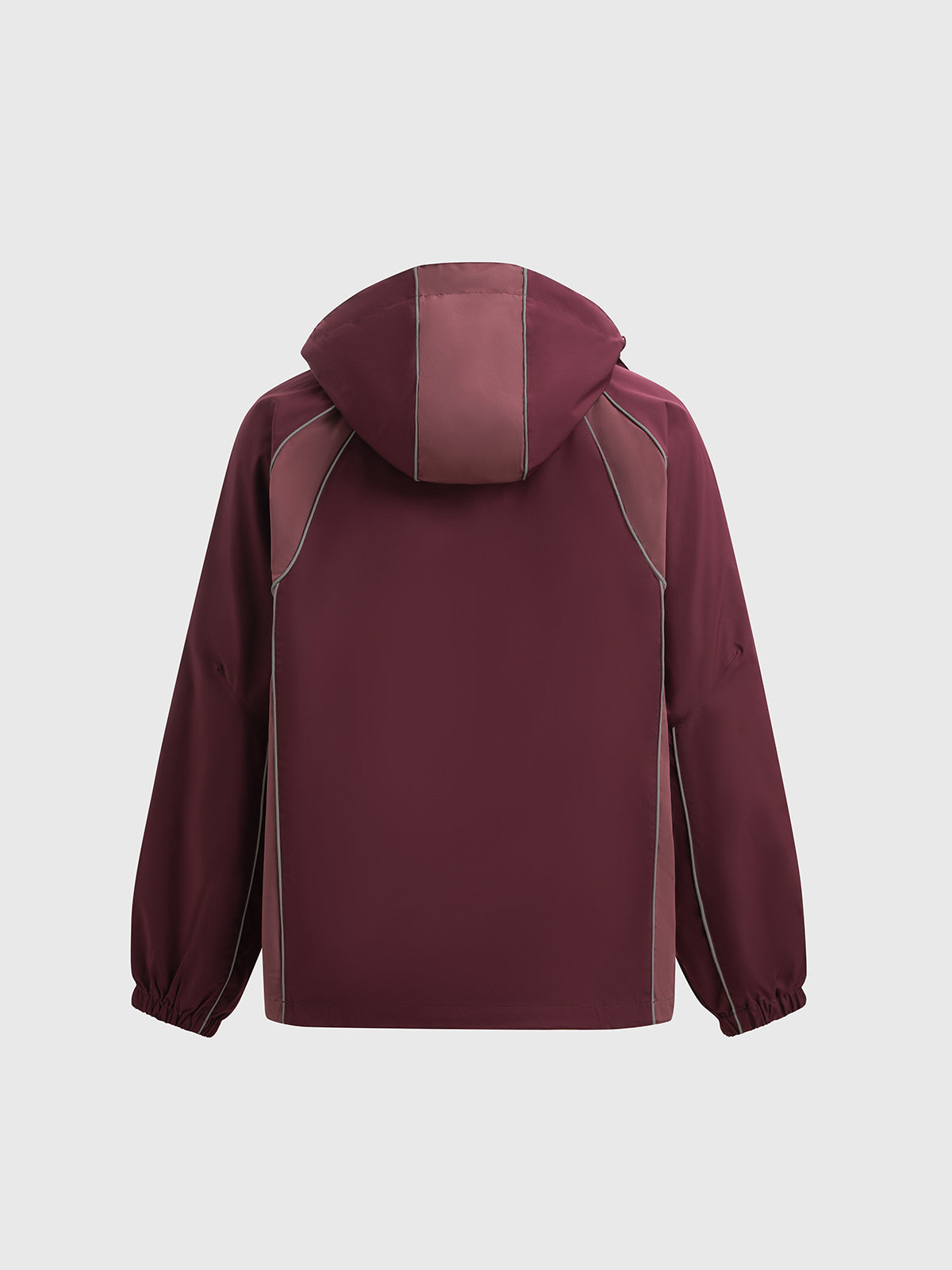 Zip Track Windbreaker – Wine Red