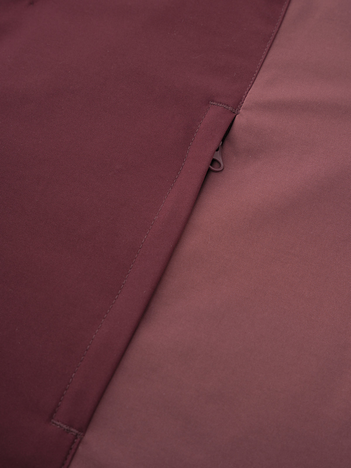 Zip Track Windbreaker – Wine Red