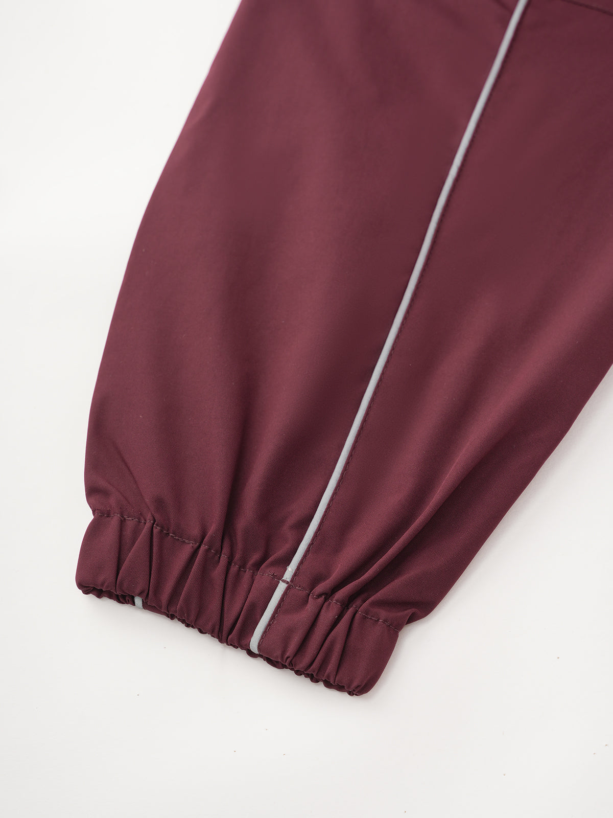 Zip Track Windbreaker – Wine Red