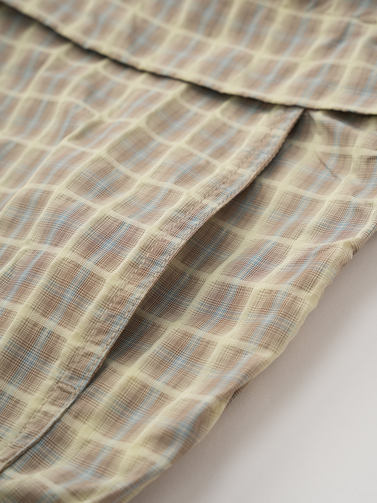 Grid Rush Windbreaker – Lime Beige