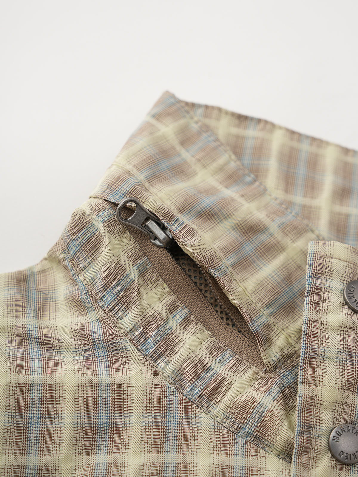 Grid Rush Windbreaker – Lime Beige