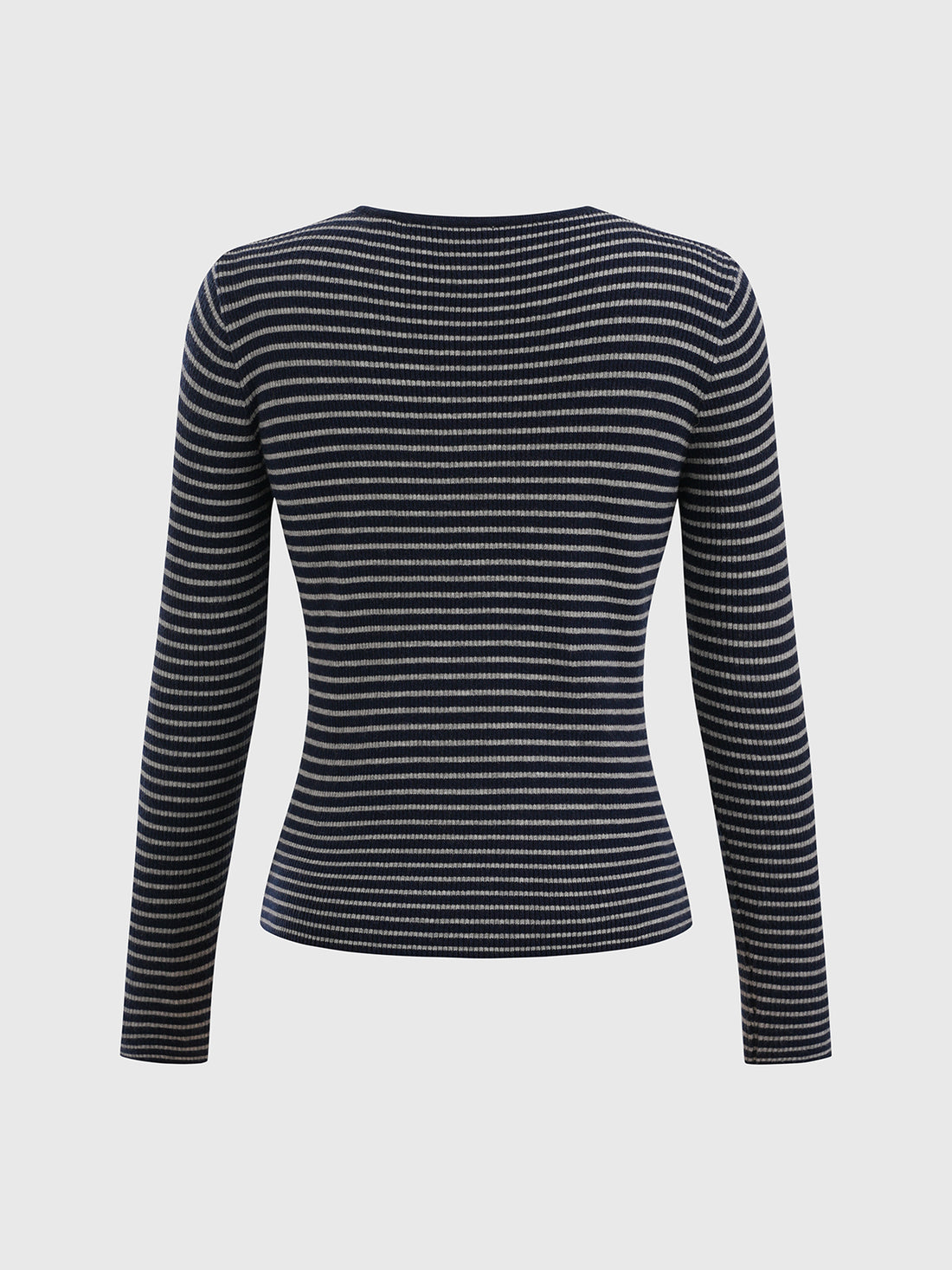 Marble Toast Top – Indigo Cream