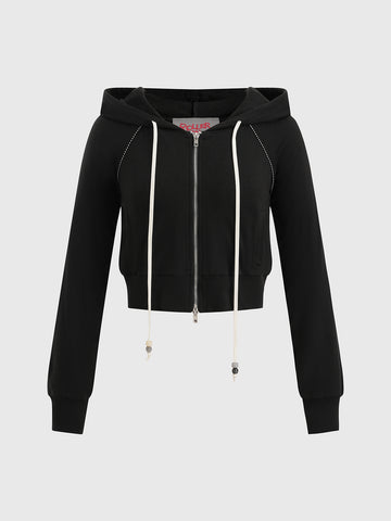 Center Stage Hoodie – Ink Black