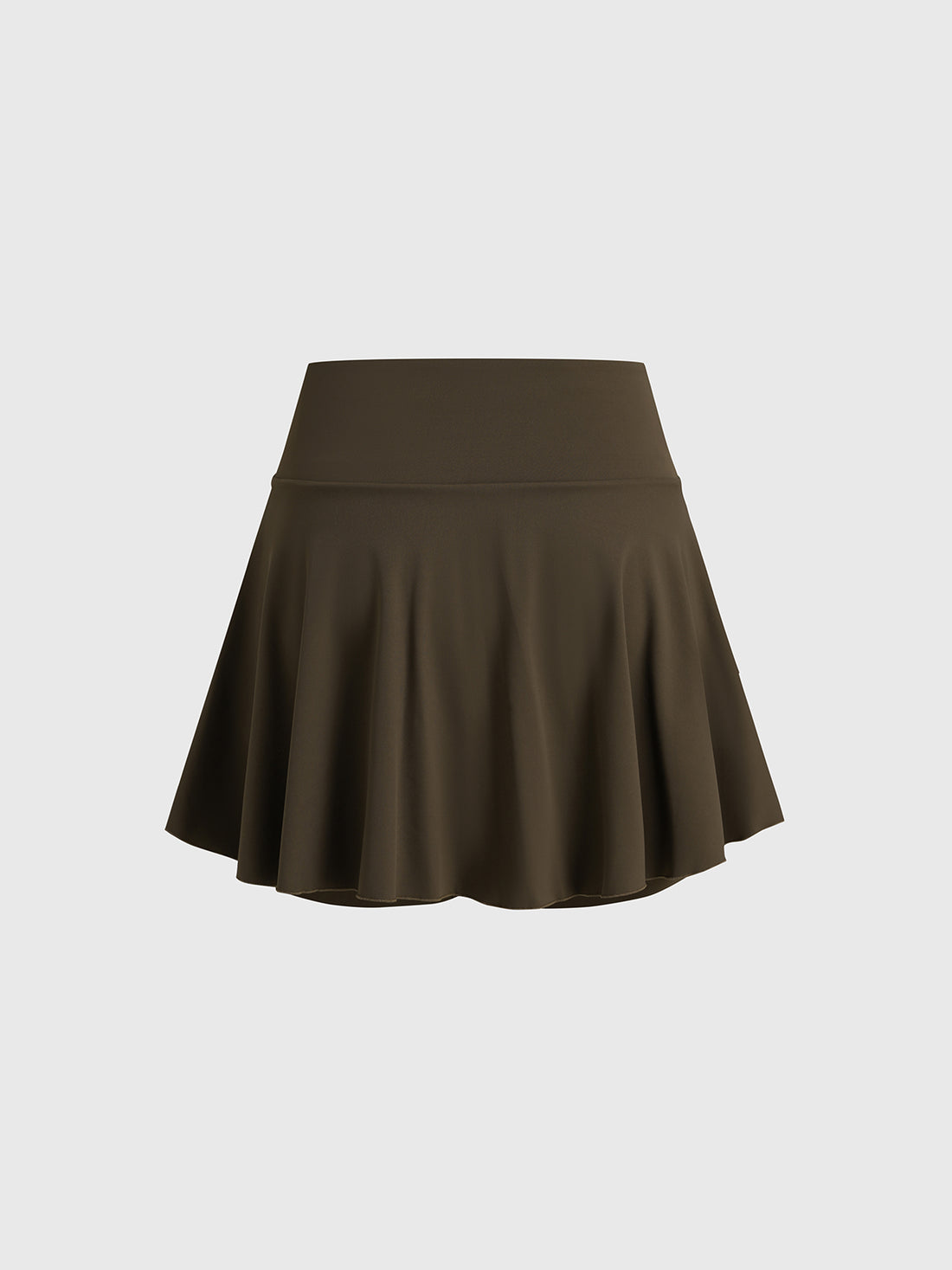 Wind Flick Asym Skirt - Espresso Brown