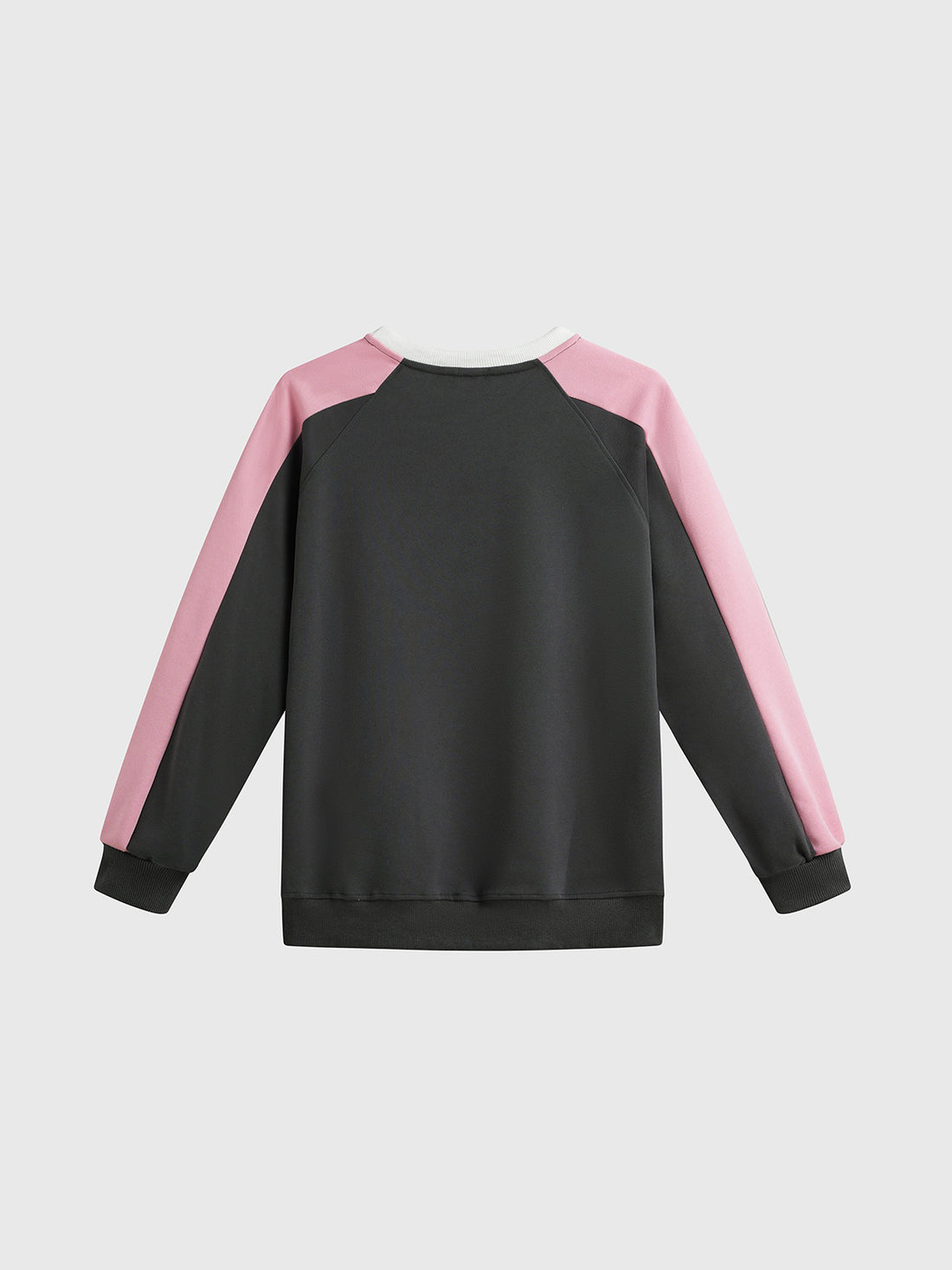 Two-Tone Crew Sweatshirt - Black Pink