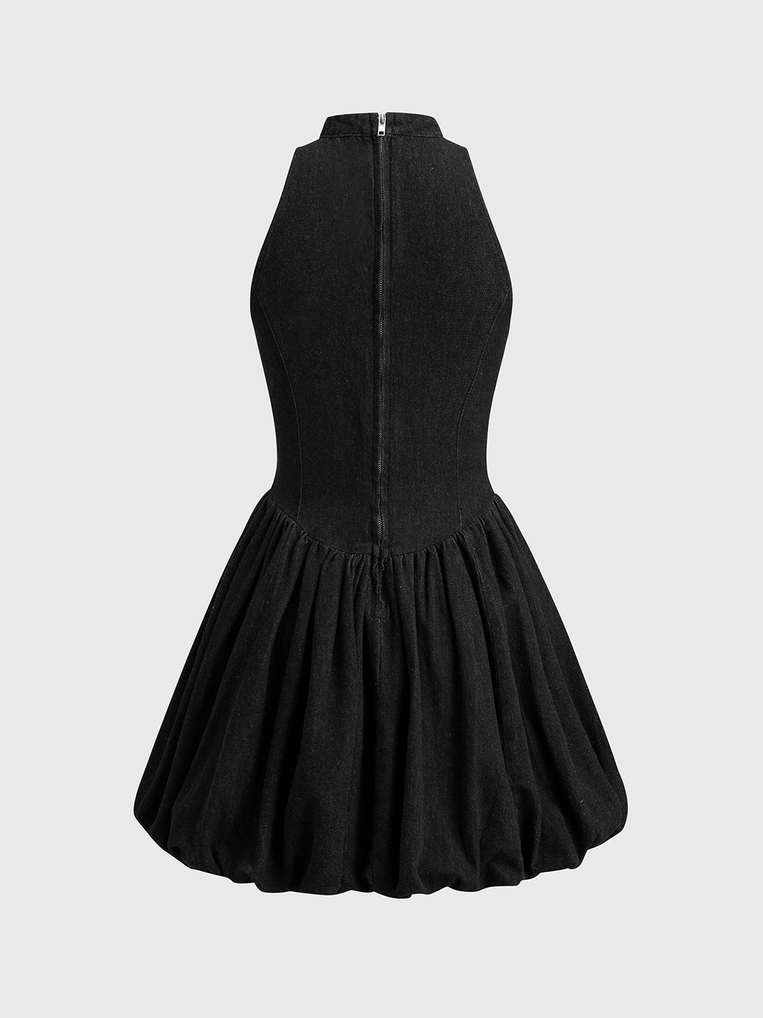 Hold Me Tight Pleated Dress – Pitch Black