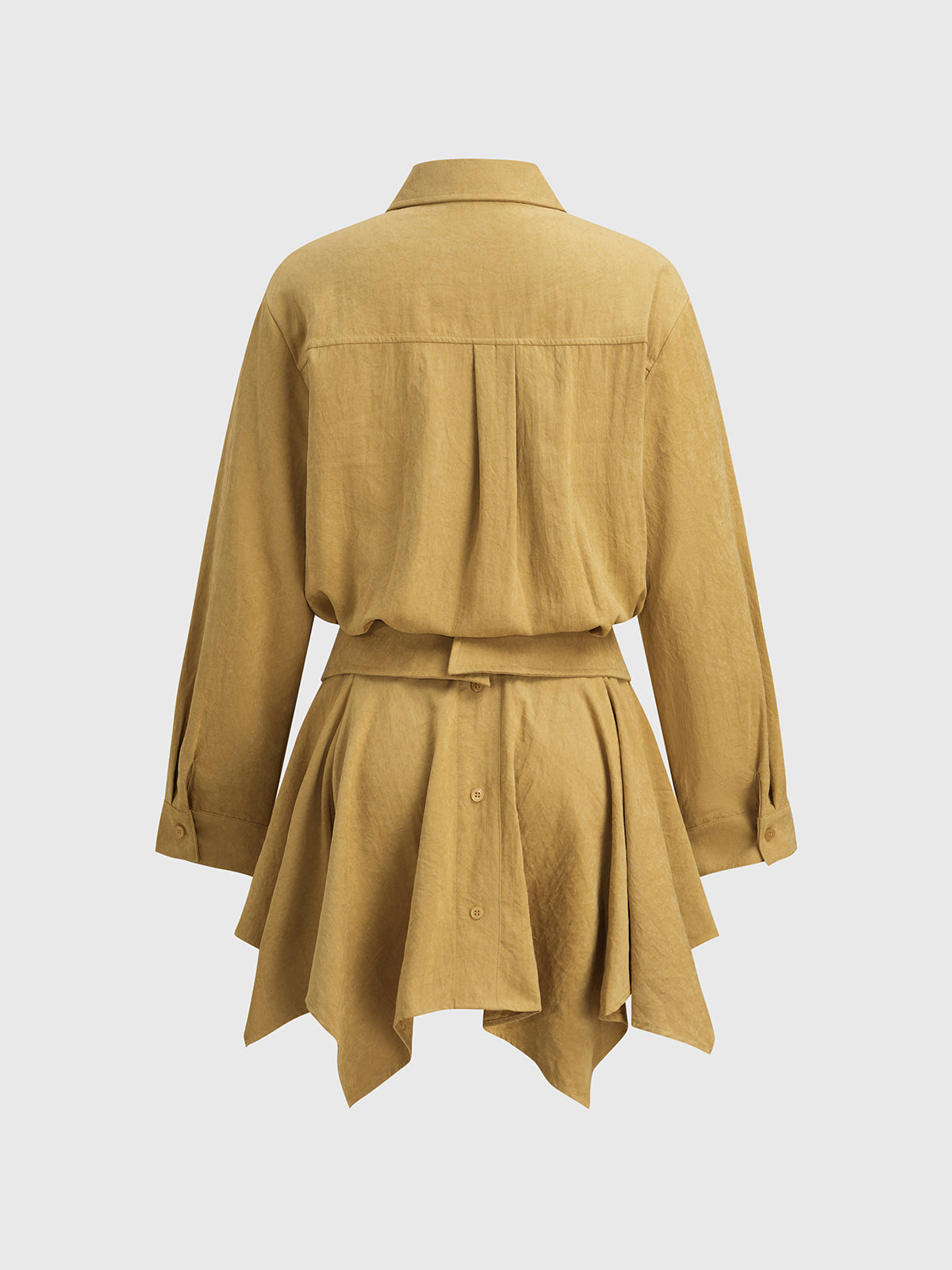 Golden Divide Panel Shirt – Honey Mustard