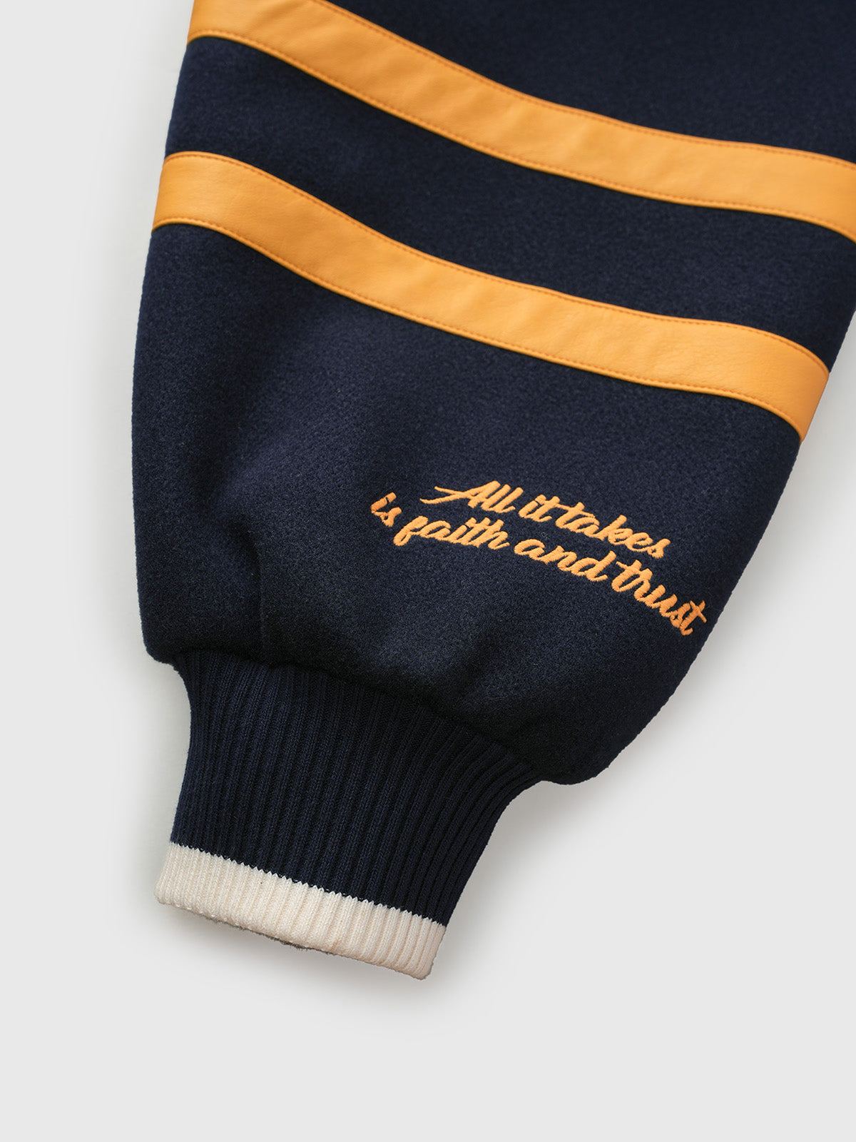 RoR Draft Varsity Jacket - Navy Yellow