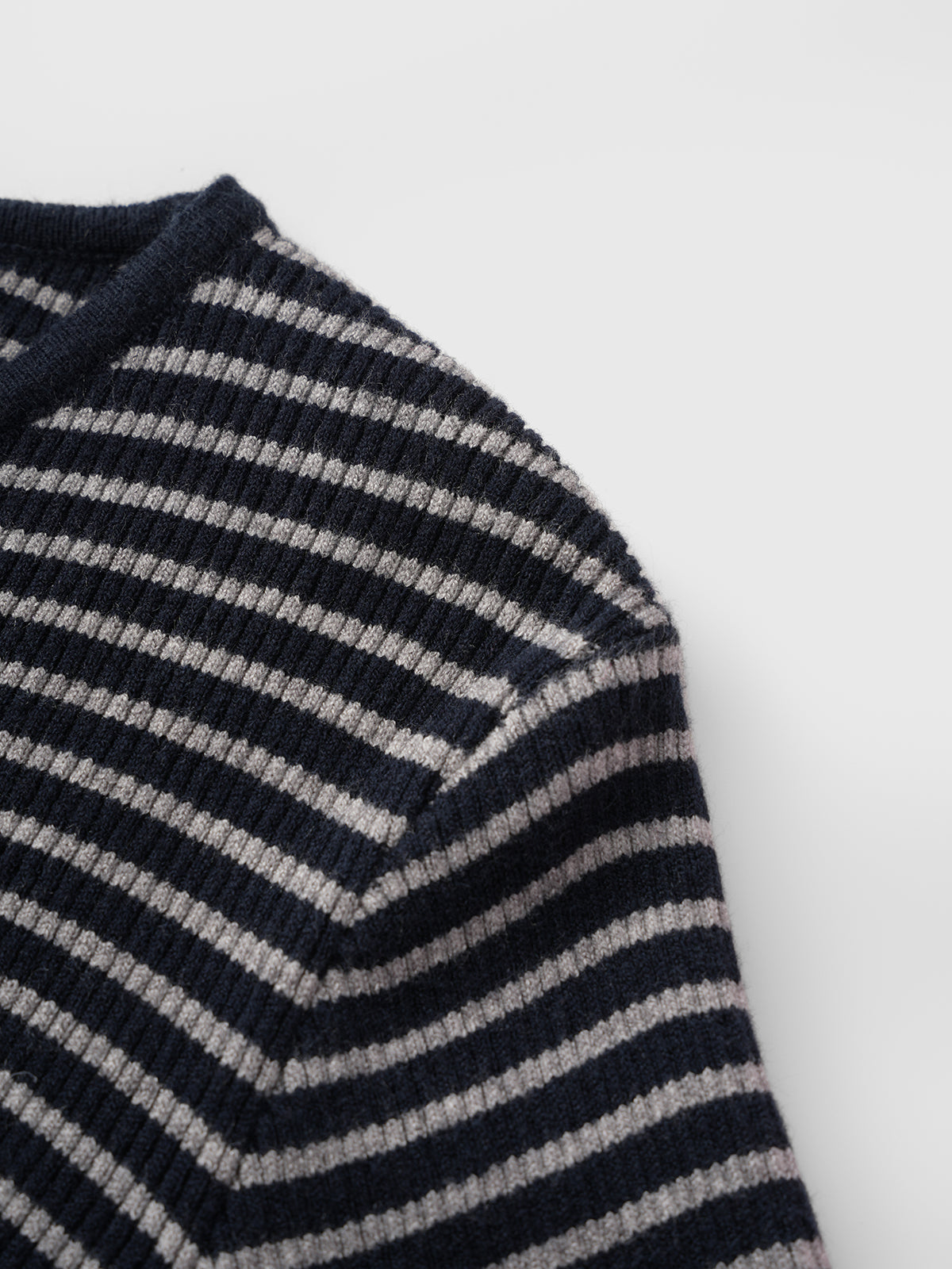 Marble Toast Top – Indigo Cream