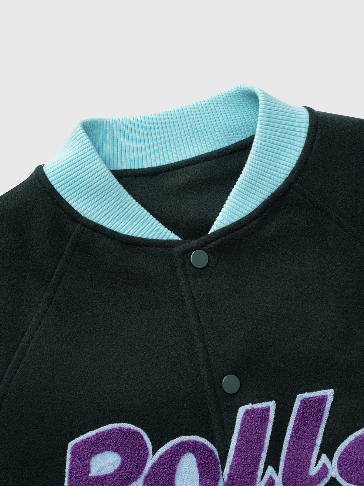 Chalkline Script Varsity Jacket - Green
