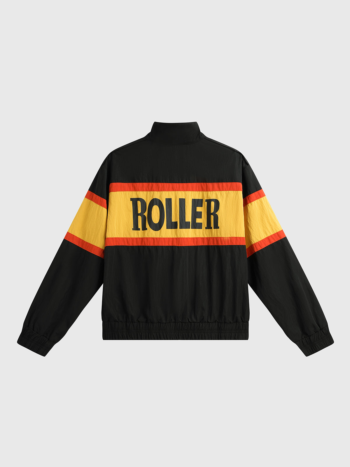 Fastlane Varsity Jacket - Black Red Yellow