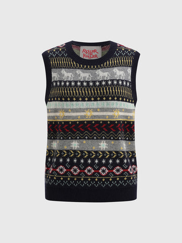 Echo Knit Vest – Night Mix