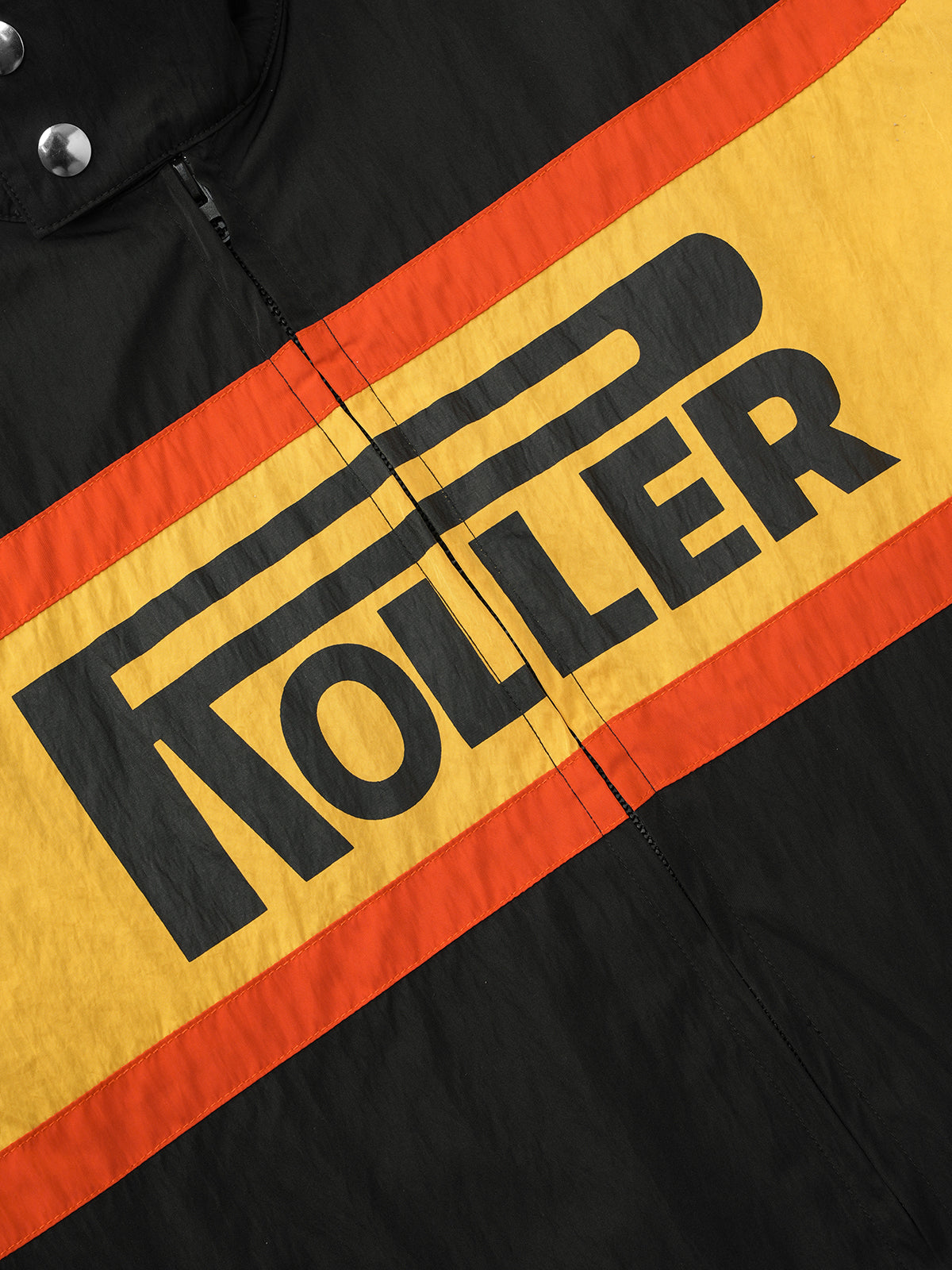 Fastlane Varsity Jacket - Black Red Yellow