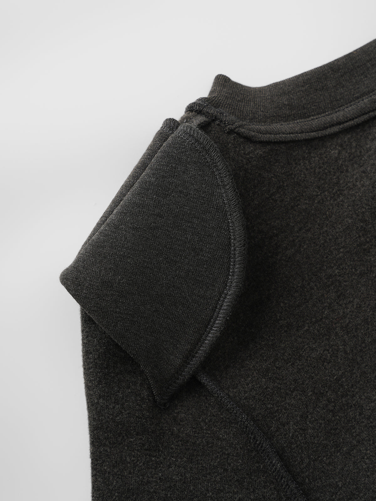 Track Whisper Tee – Charcoal Burgundy