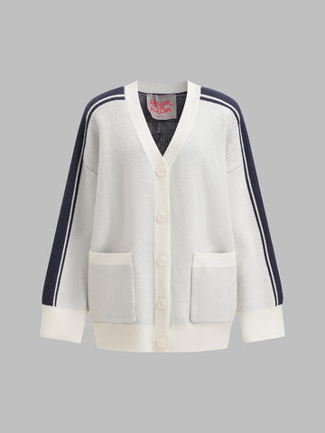 Easy Play Cardigan – Snow Indigo