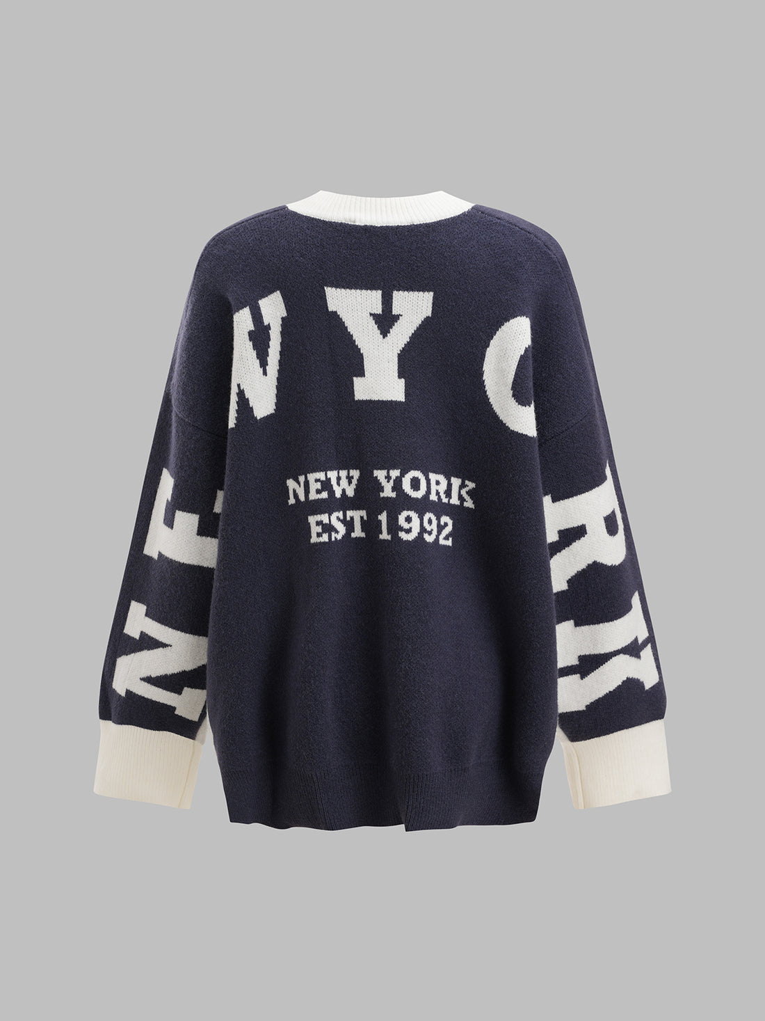 Easy Play Cardigan – Snow Indigo