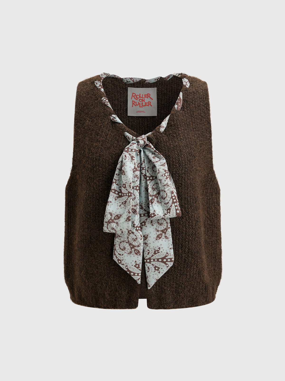 Bloom Tie Vest – Espresso Brown