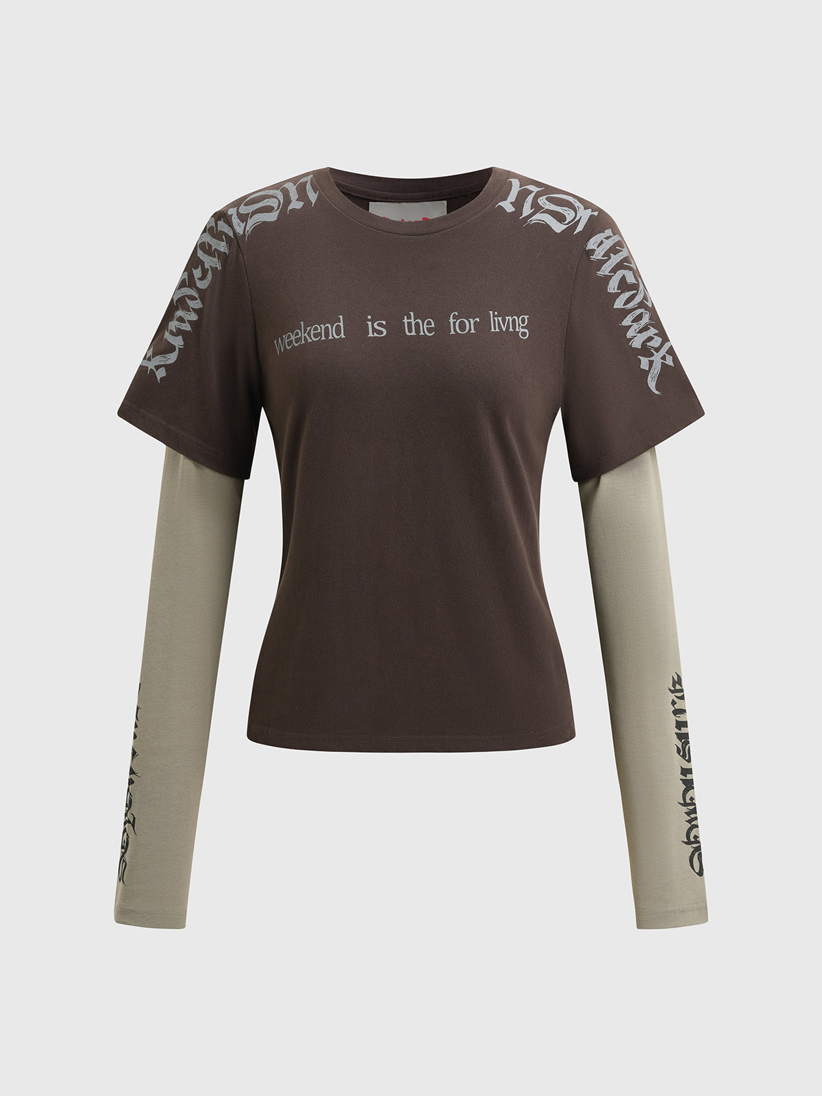 Street Graffiti Tee - Mocha Brown