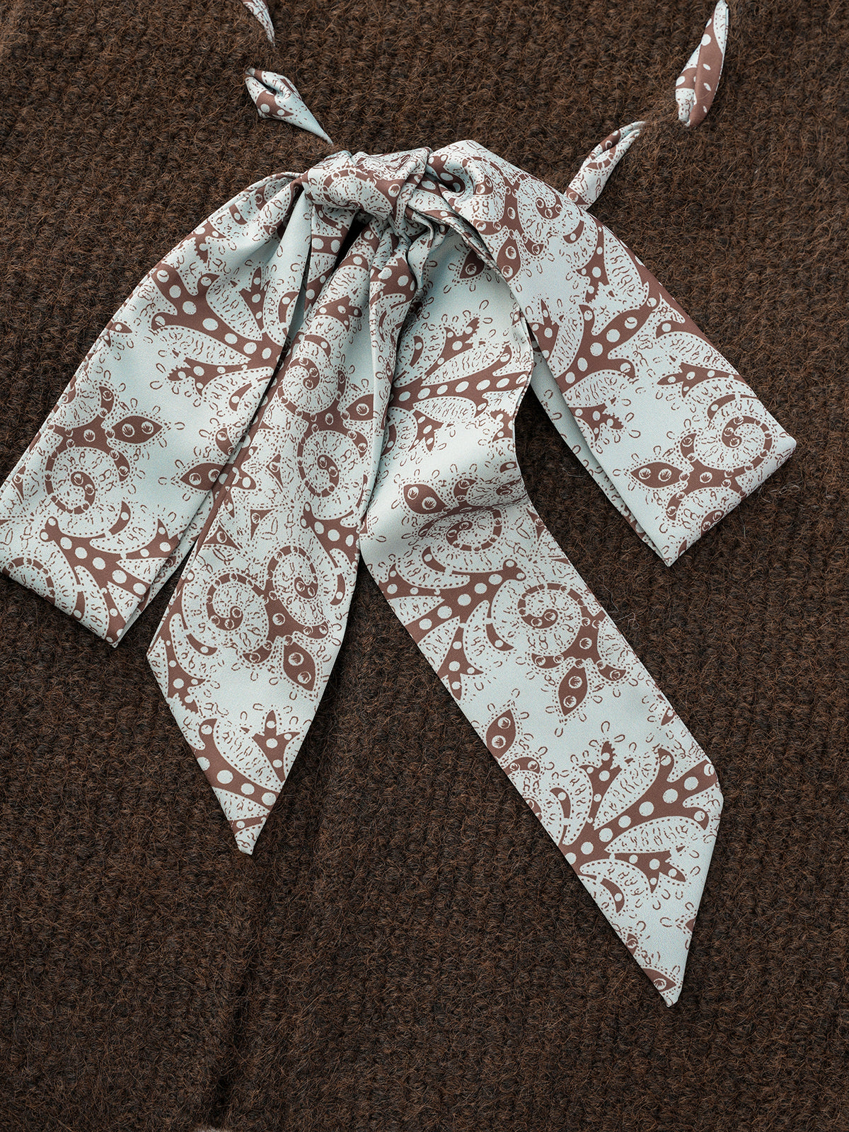 Bloom Tie Vest – Espresso Brown
