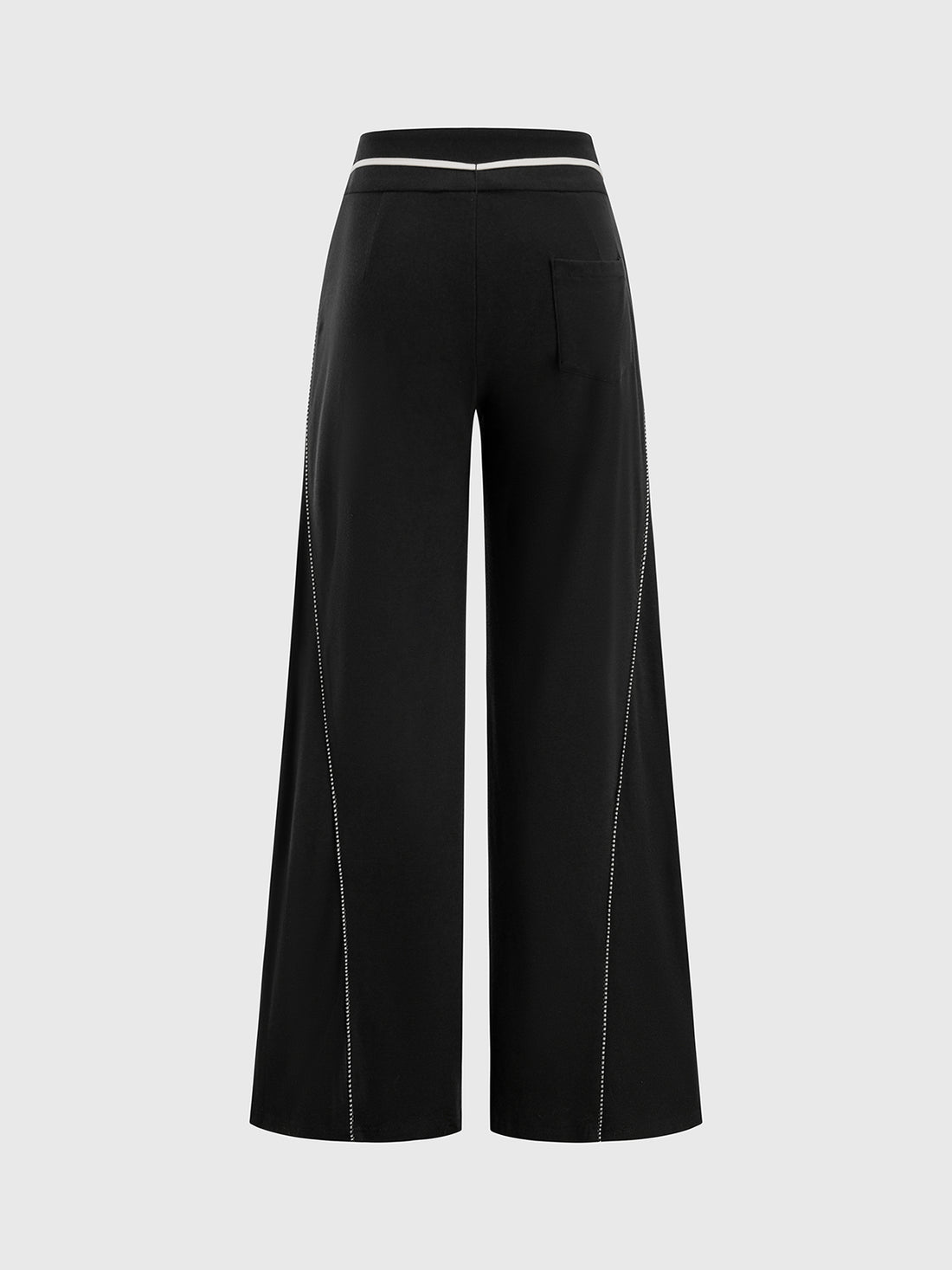 Tied Tempo Pants – Onyx Cream