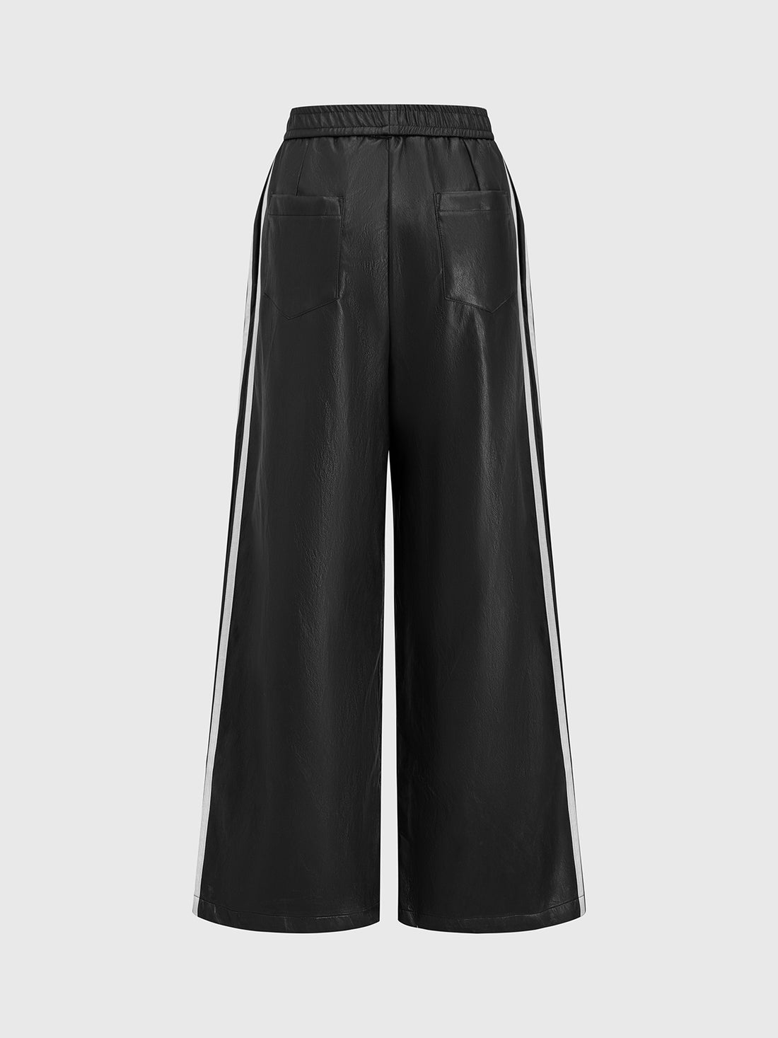 Midnight Stretch Leather Pants – Jet Black