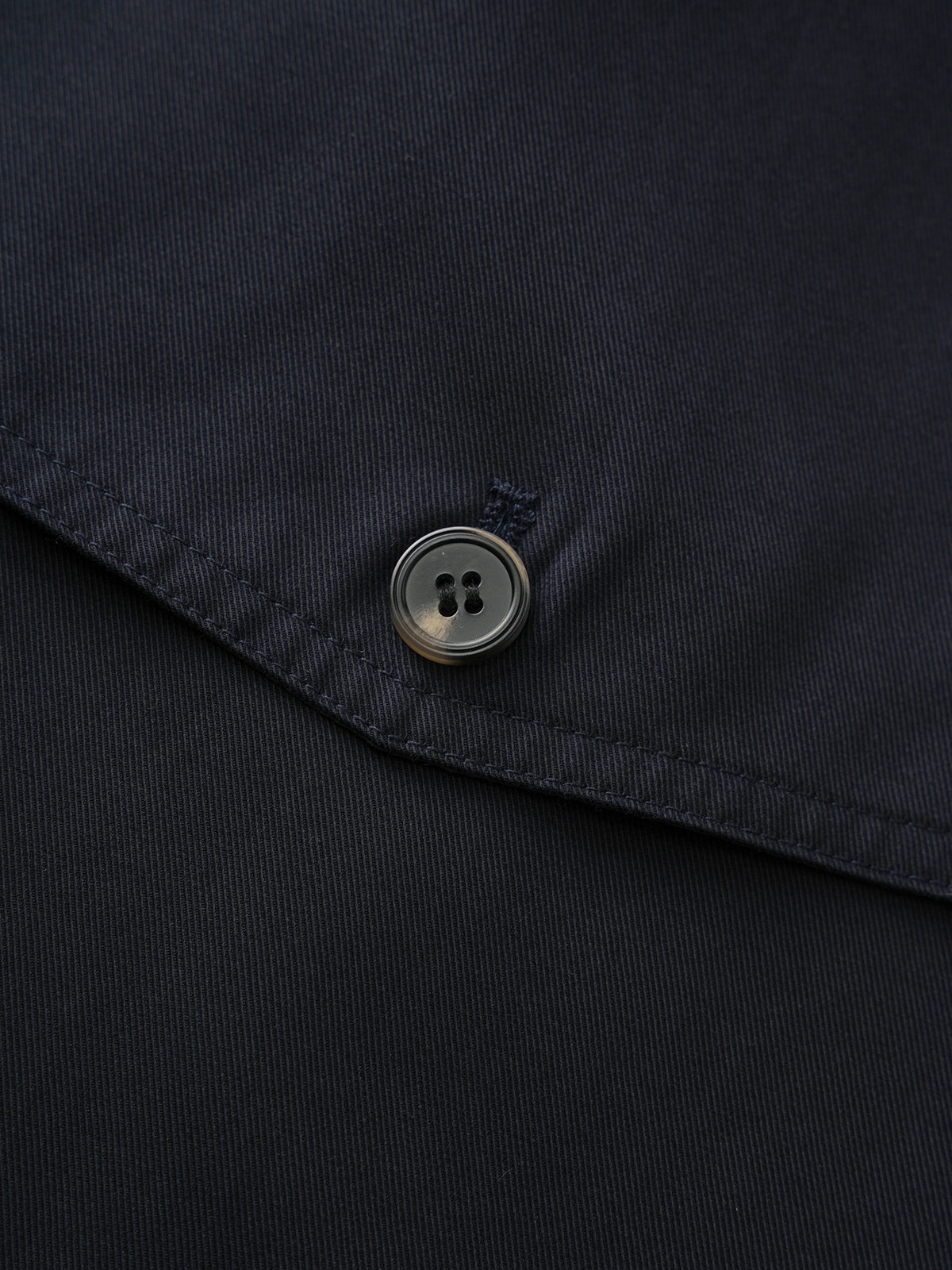 Ribbon Fold Leather Jacket – Midnight Navy