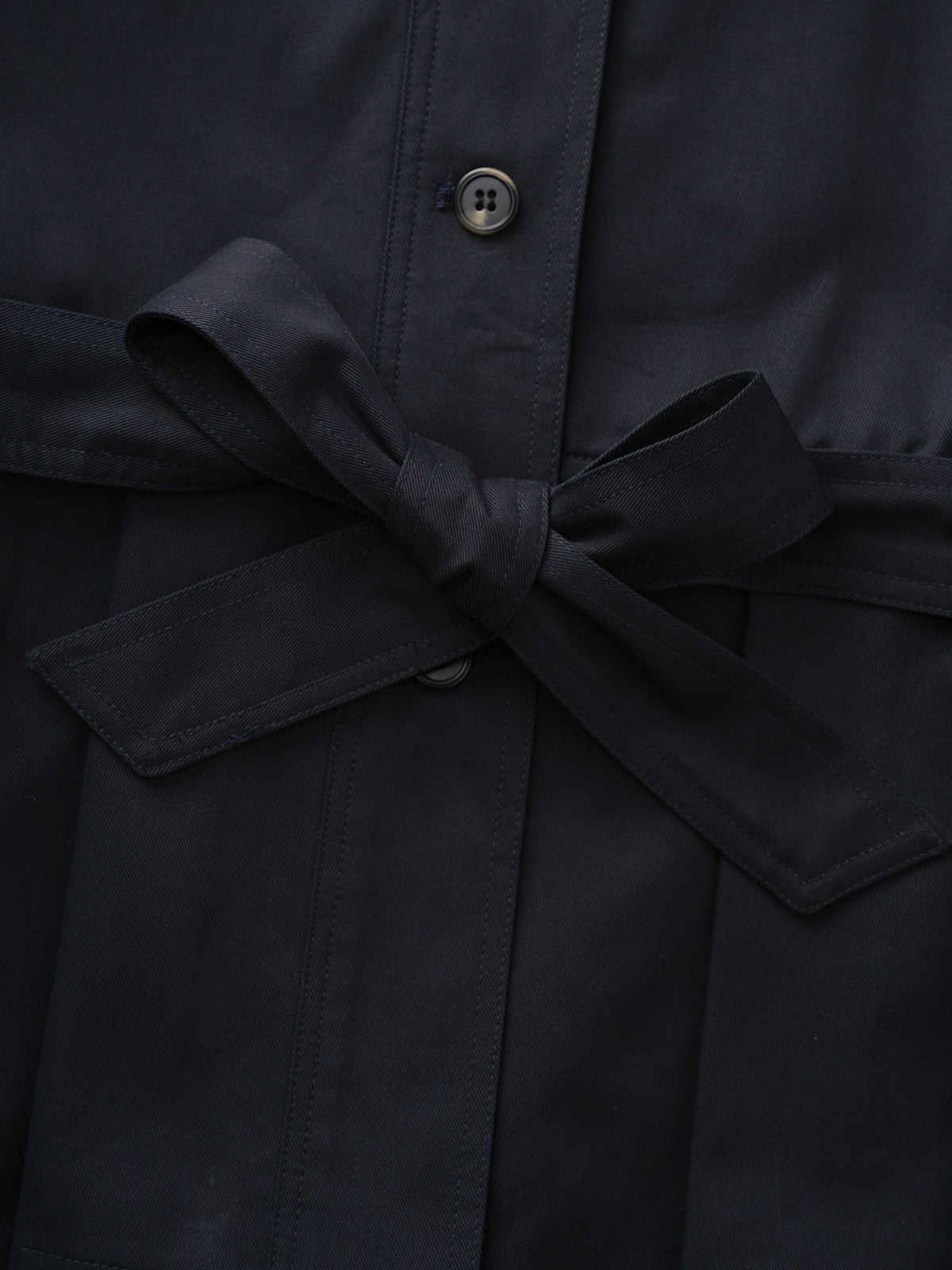 Ribbon Fold Leather Jacket – Midnight Navy