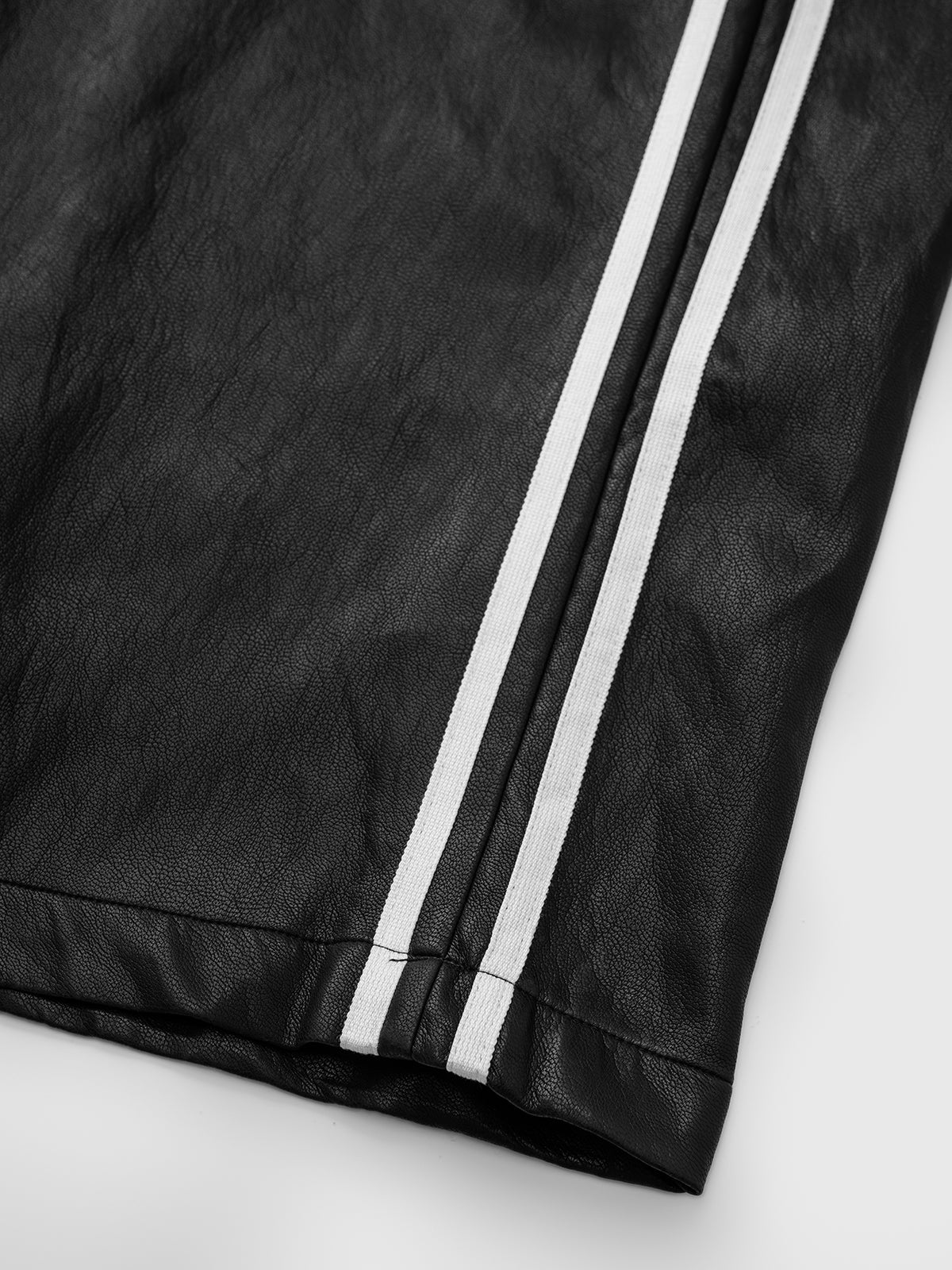 Midnight Stretch Leather Pants – Jet Black