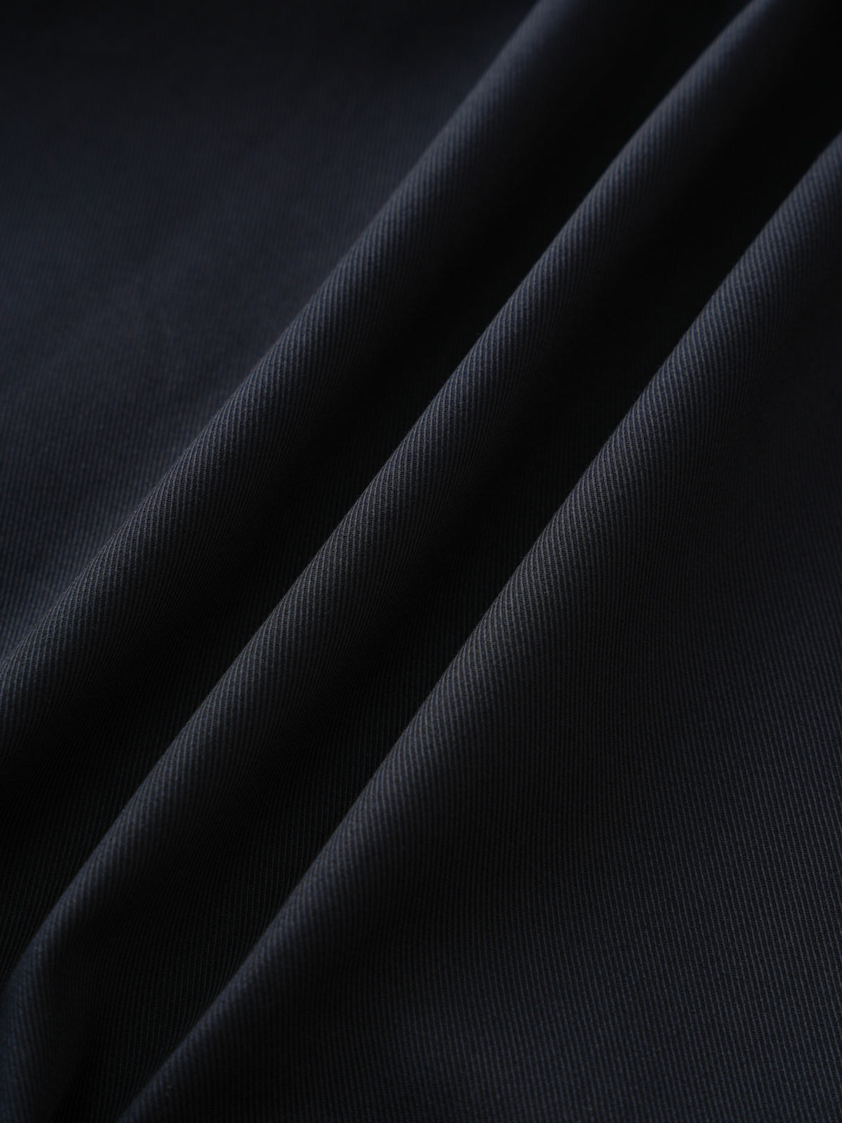 Ribbon Fold Leather Jacket – Midnight Navy