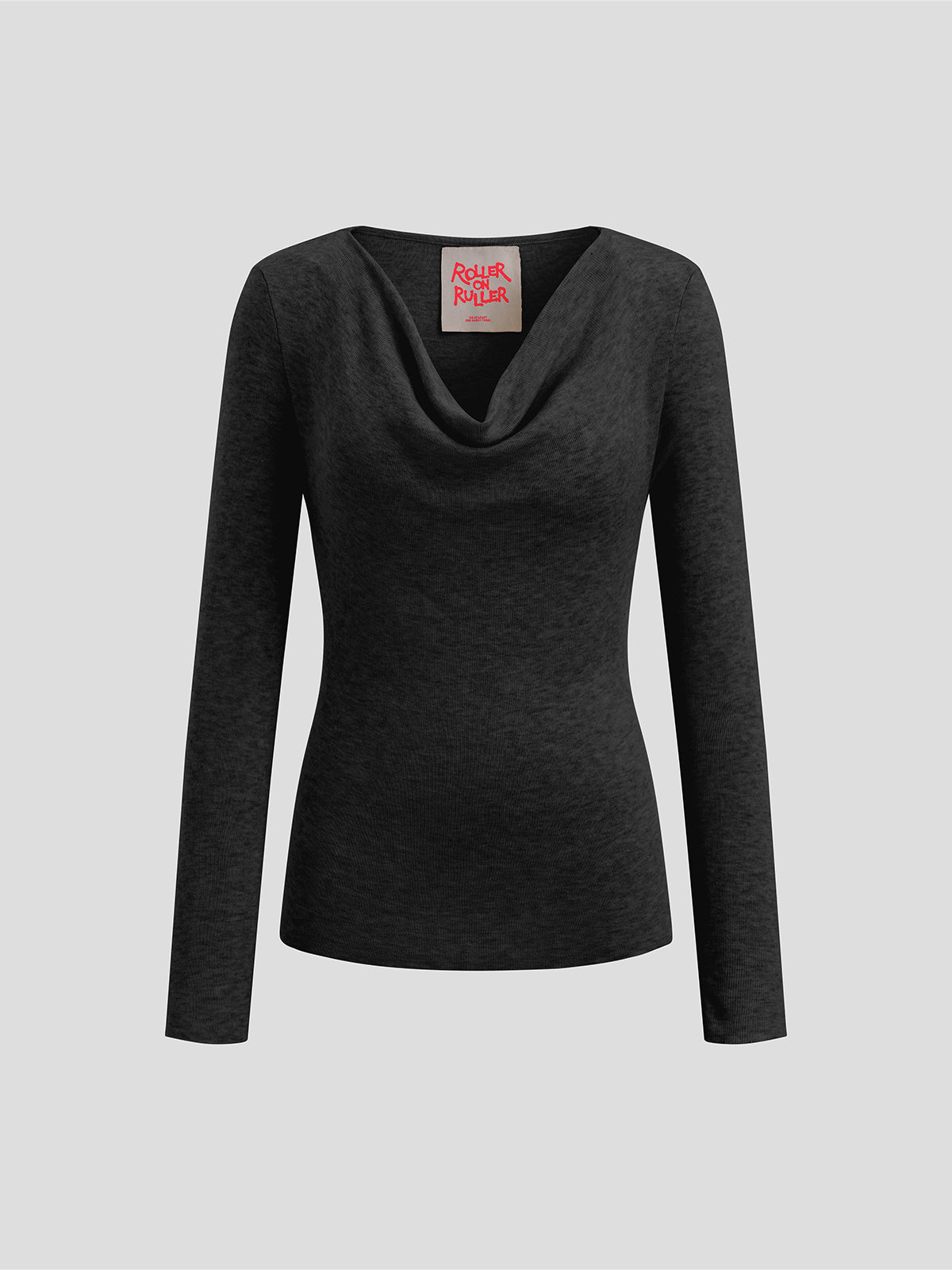 Twilight Bow Knit Top – Deep Black