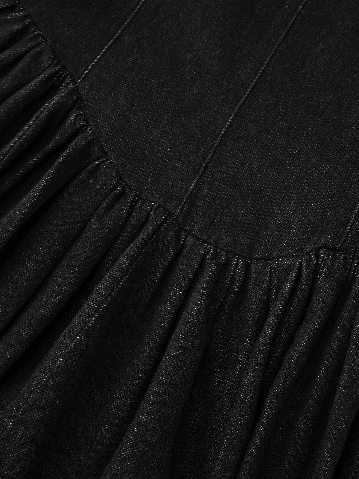 Hold Me Tight Pleated Dress – Pitch Black