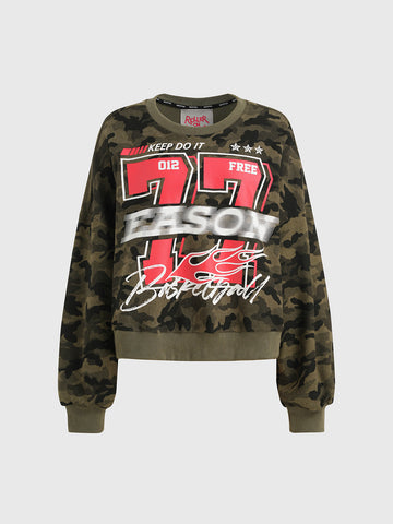 Detention Squad Sweatshirt – Camo Green