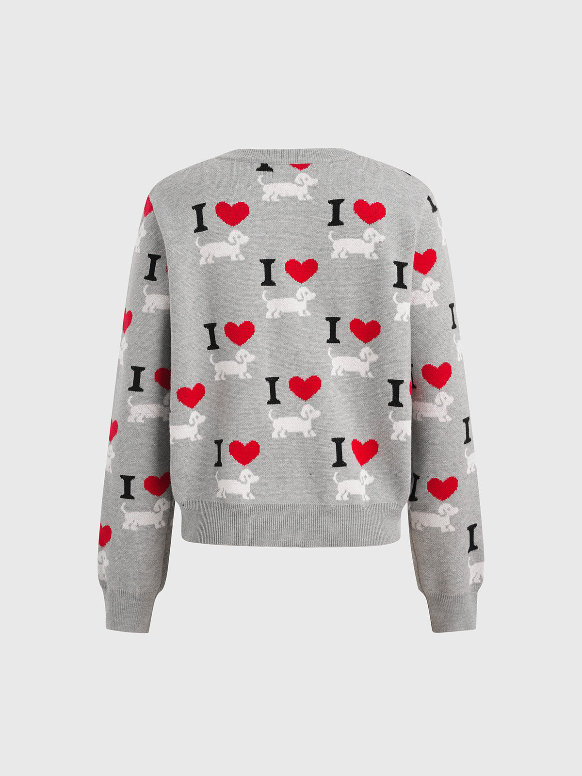 Rom-Com Core Sweater – Light Grey