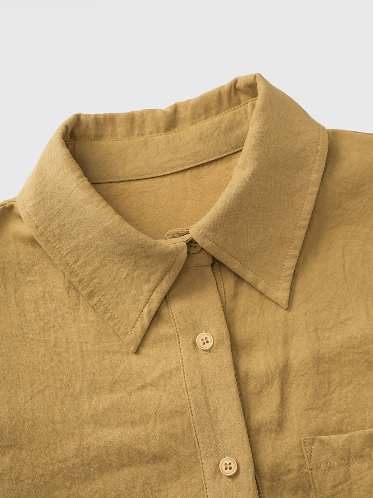 Golden Divide Panel Shirt – Honey Mustard