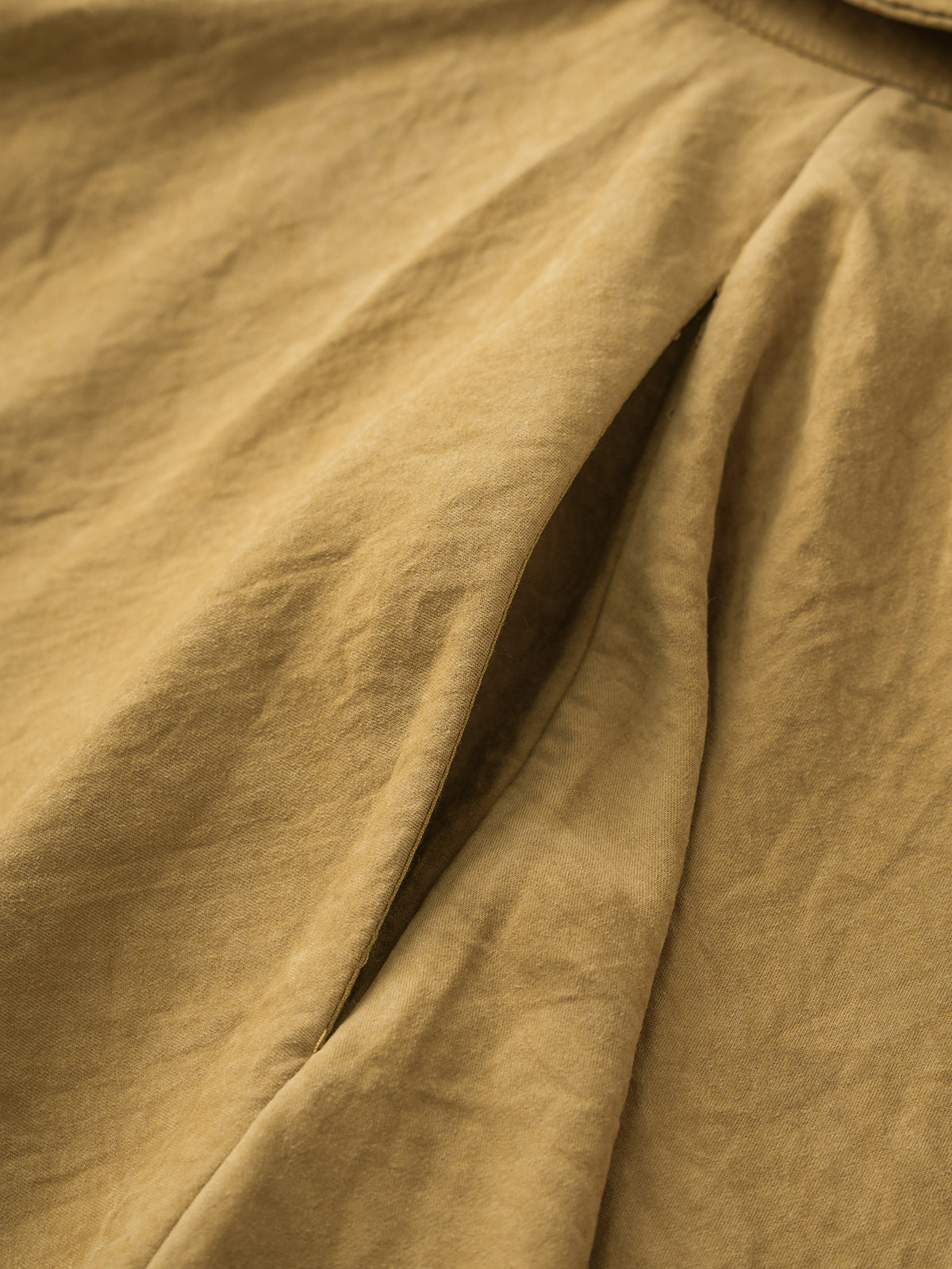 Golden Divide Panel Shirt – Honey Mustard