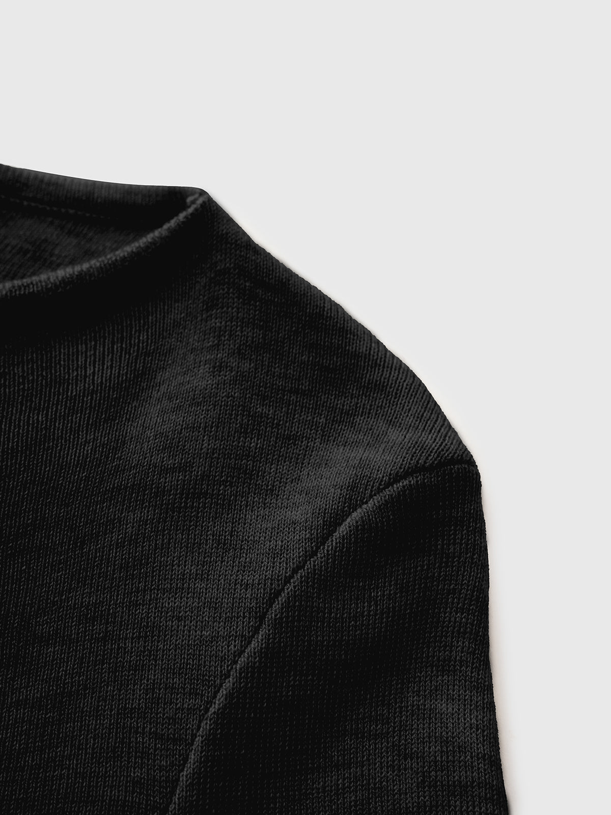 Twilight Bow Knit Top – Deep Black