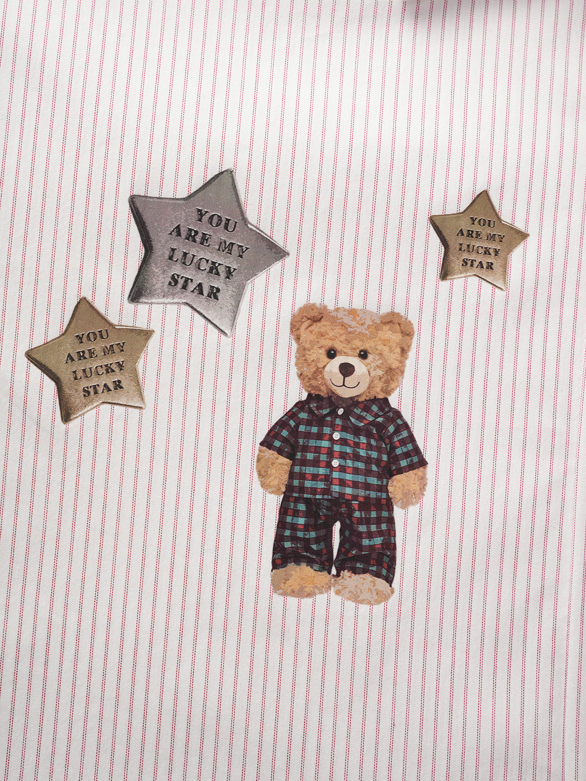 Star Buddy Satin Shirt - Pearl White