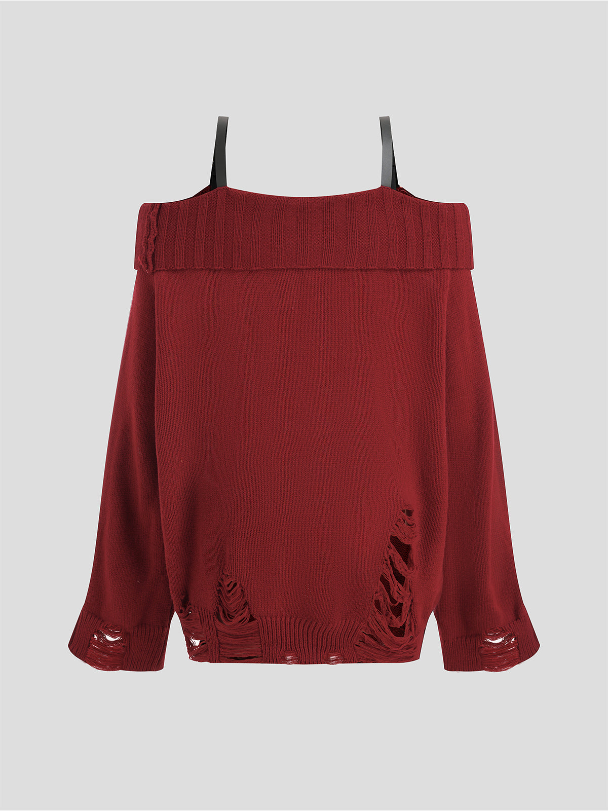 Burning Hour Knit – Rust Red