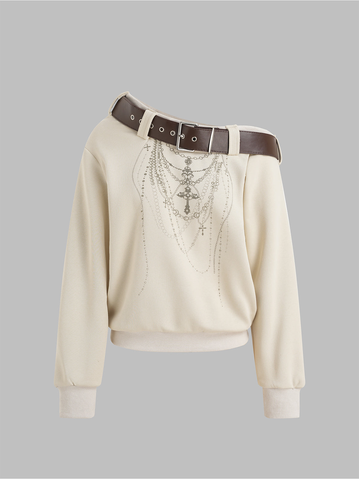 Mild Cross Sweatshirt – Sand Beige