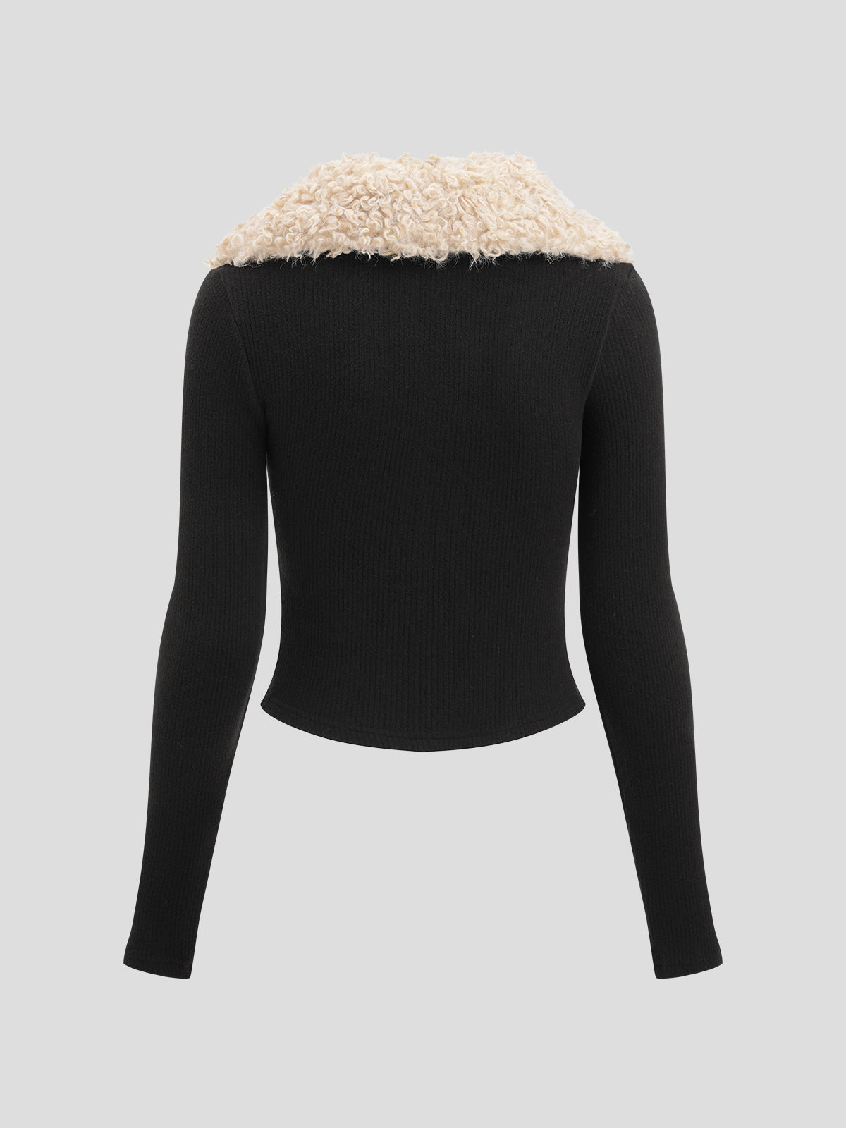Cherish Dawn Knit Coat – Noir Black