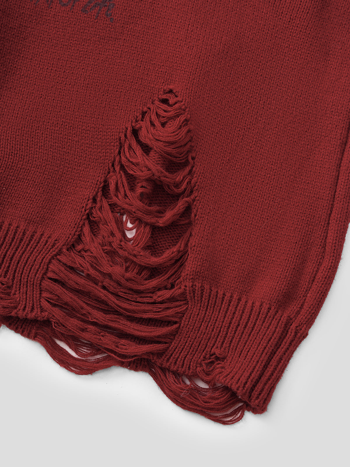 Burning Hour Knit – Rust Red