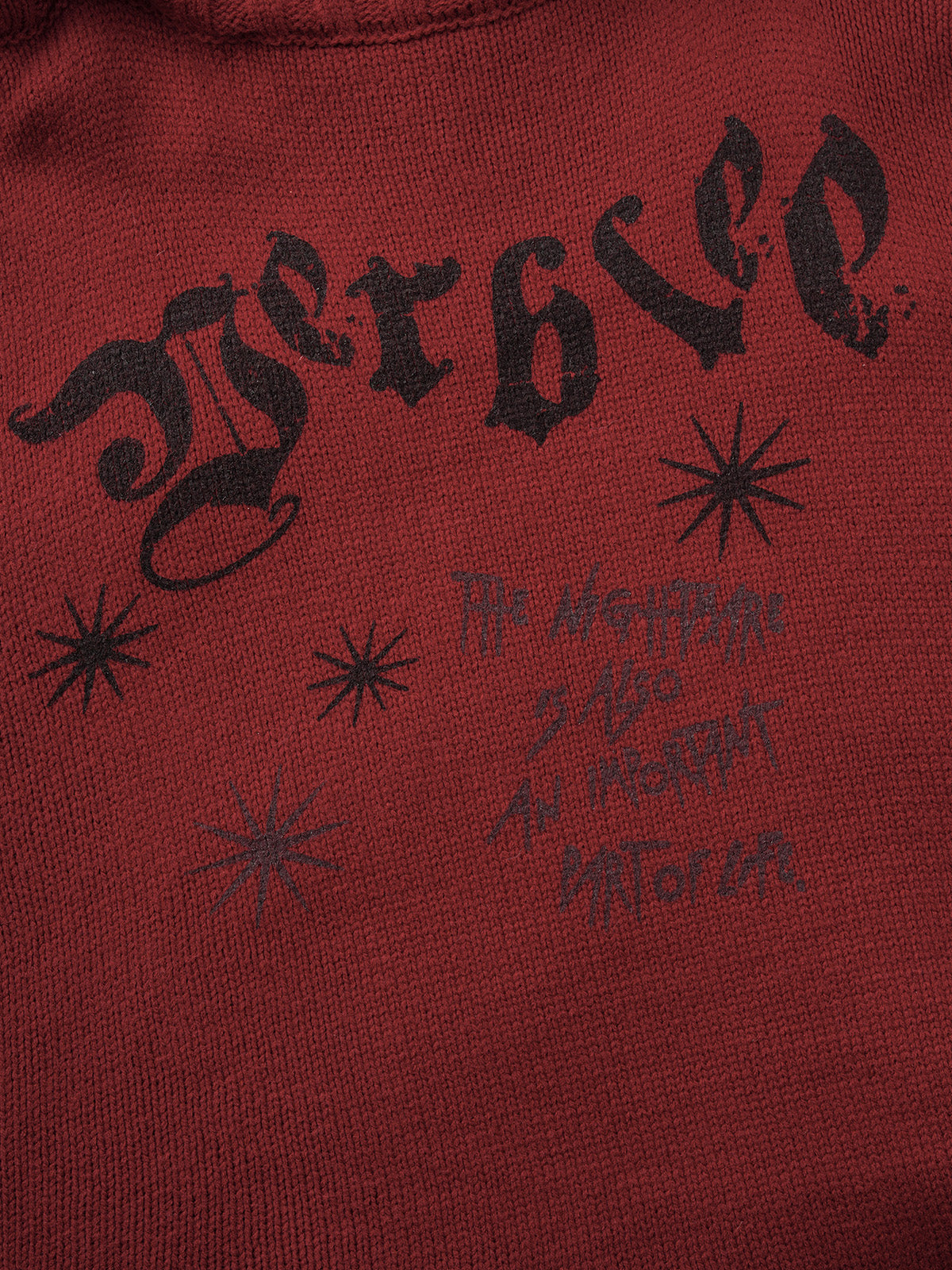 Burning Hour Knit – Rust Red