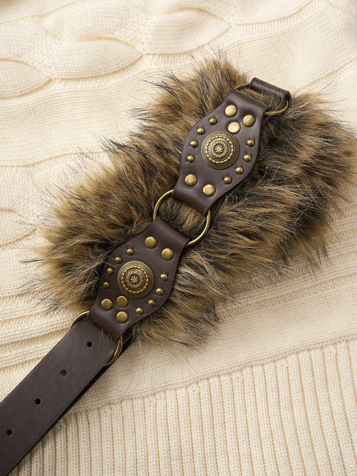 Moon Belt Knit – Vanilla Taupe